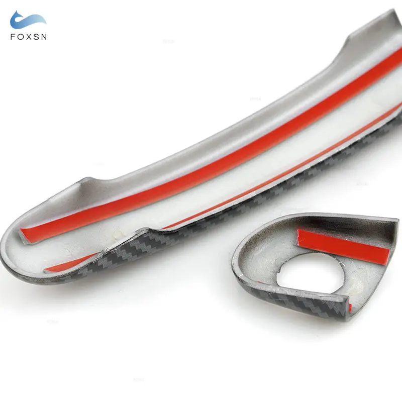 For VW Golf 4 Jetta Bora MK4 Rabbit A4 1J Passat B5 Polo ABS Chrome / Carbon Style Exterior Door Handle Covers Protective Trim