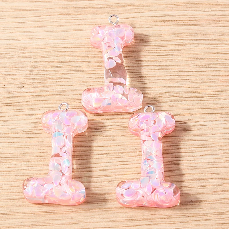 5 Stück Harz-Buchstabenanhänger in Bonbonfarben, 26 Buchstaben von A bis Z, zum Basteln von Schmuck, Ohrringen, Anhängern, Halsketten, Armbändern, für DIY-Projekte und als Geschenk. – Detail 12