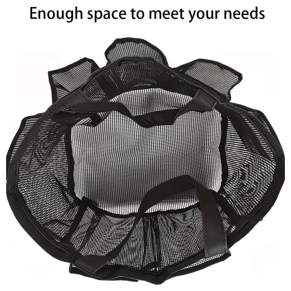 1Pc Portable Mesh Shower Caddy Suitable for University Dorm Room Essentials, 8-Pocket Large Capacity Shower Tote Bag, Quick-Dry Hanging Storage Bag, with S-Shaped Hook, Suitable for Bathroom, Gym, Camping, Travel, Cruise, Beach