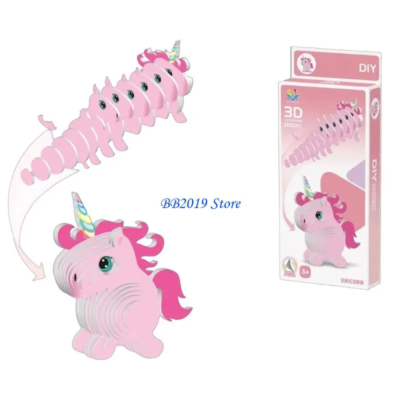 

Q0KB Creative Animal Puzzle Toddler Fine Motor Skill Building Space Imagination Toy