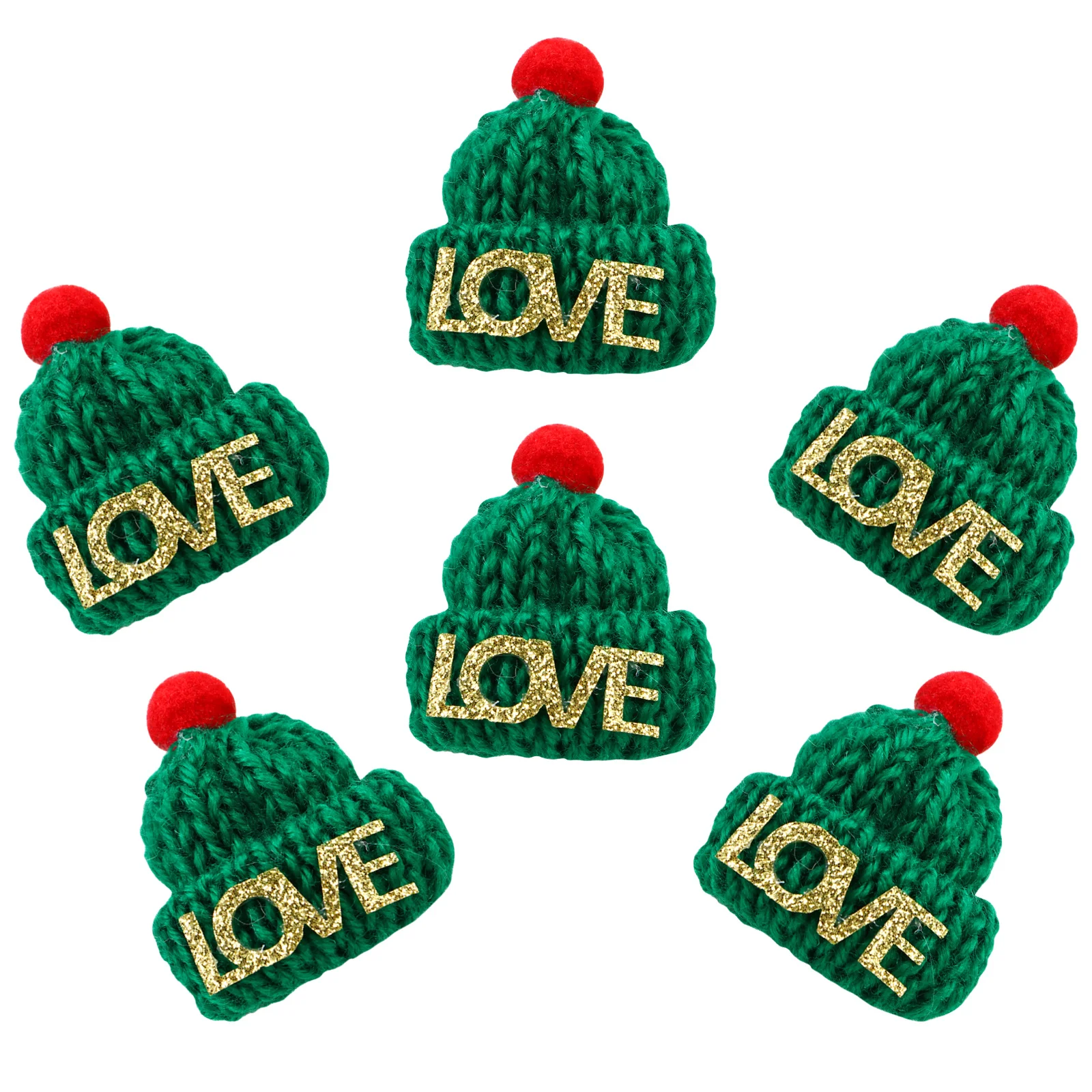 10 قطع من قبعات أصابع عيد الميلاد المحبوكة للأطفال في حفلات الأعياد وديكورات ذاتية الصنع فكرة هدية للتعلم التفاعلي وقت اللعب