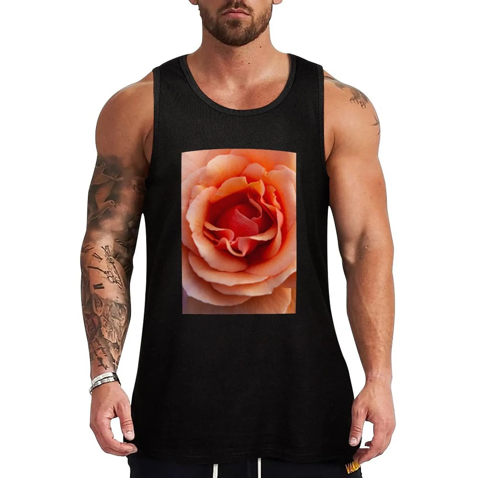 orange rose Tank Top Fitness Tank Top Lightweight Breathable Gym Shirt