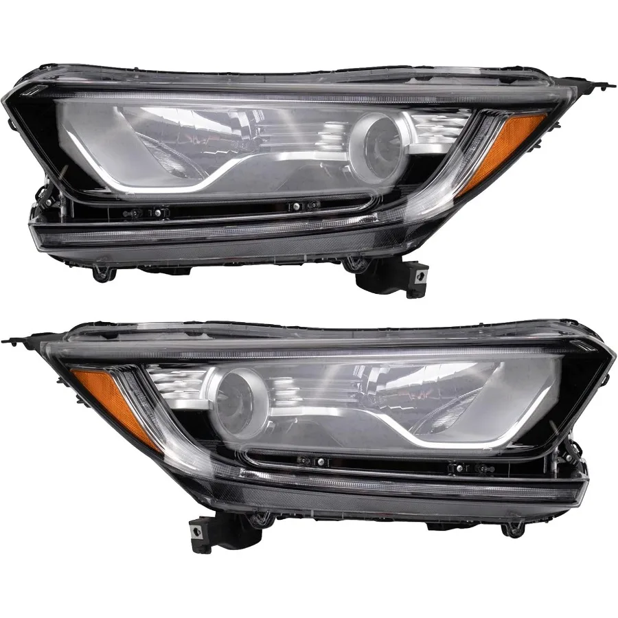 2 Piece Headlight Assembly Set for Driver and Passenger Side Compatible with Honda CRV 20172022 EX LX EXL Models Featuring High