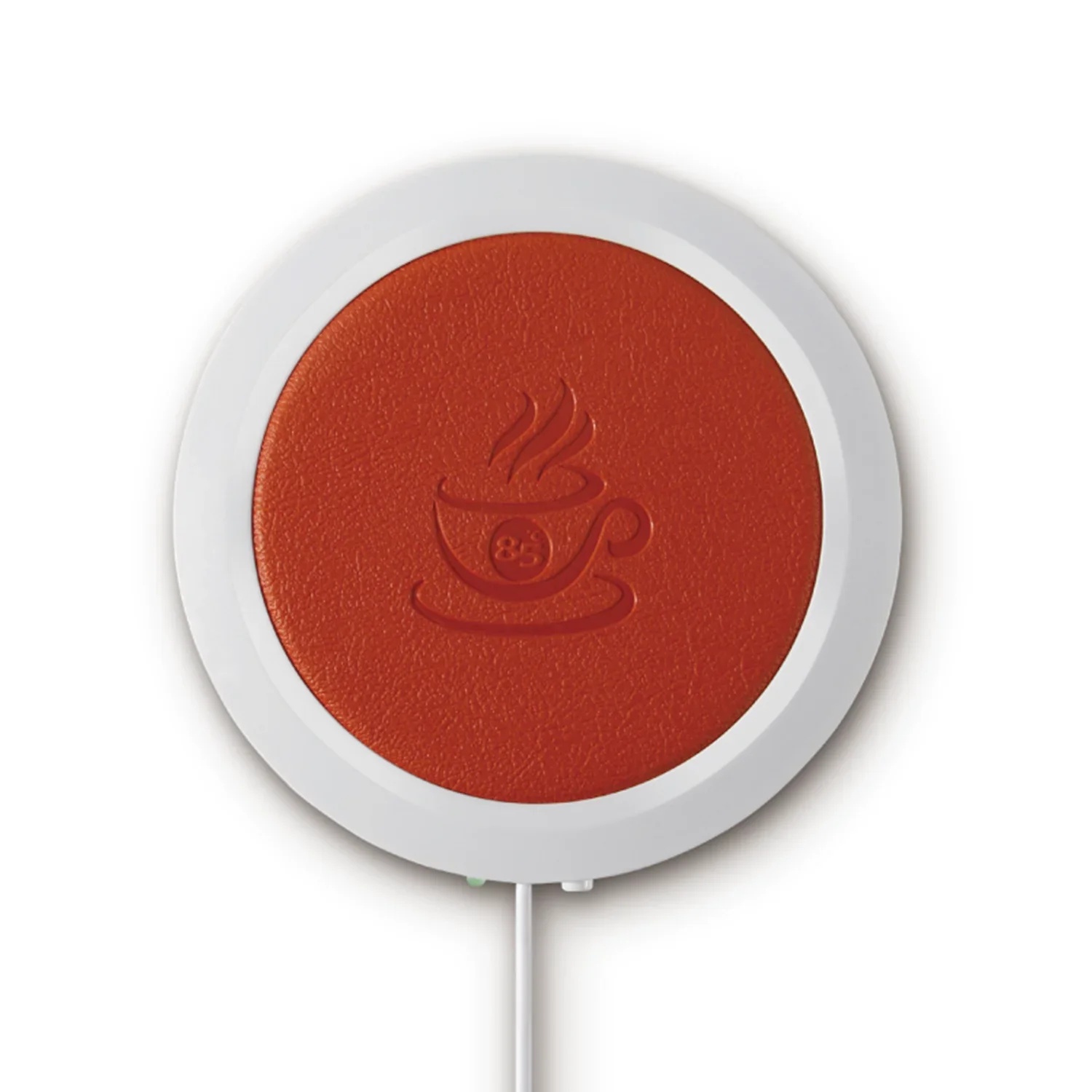 1pcs USB Coffee Cup Heater PU Leather Cover Auto power-off Constant Temperature Coaster For Famliy Holiday Birthday Gift