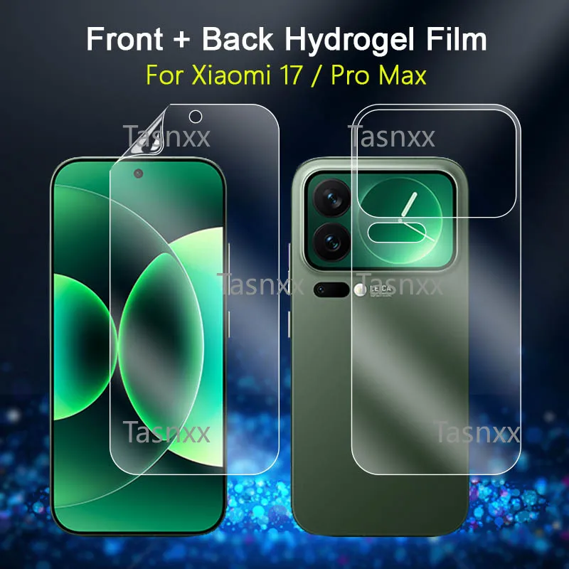 

Front / Back Screen Protector For Xiaomi 17 15 15T 15S Pro Max Ultra Clear Slim Soft Repairable Hydrogel Film -No Tempered Glass