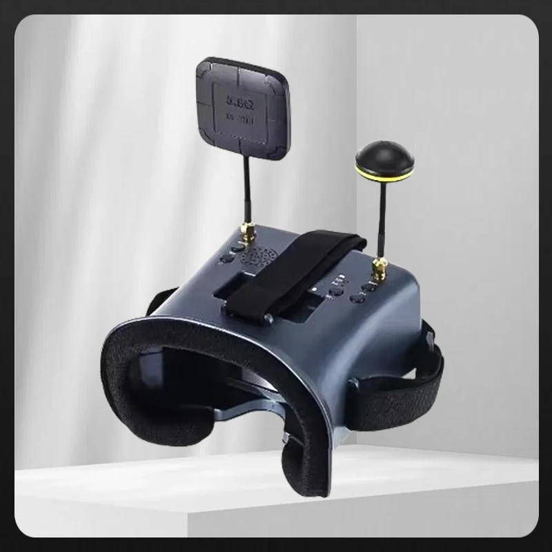 

008D 5,8G FPV очки 40-канальный приемник с DVR 3,7 В/2000 мАч аккумулятор 4,3-дюймовый HD ЖК-дисплей 16:9 для гоночного дрона Micro BWhoop Drone