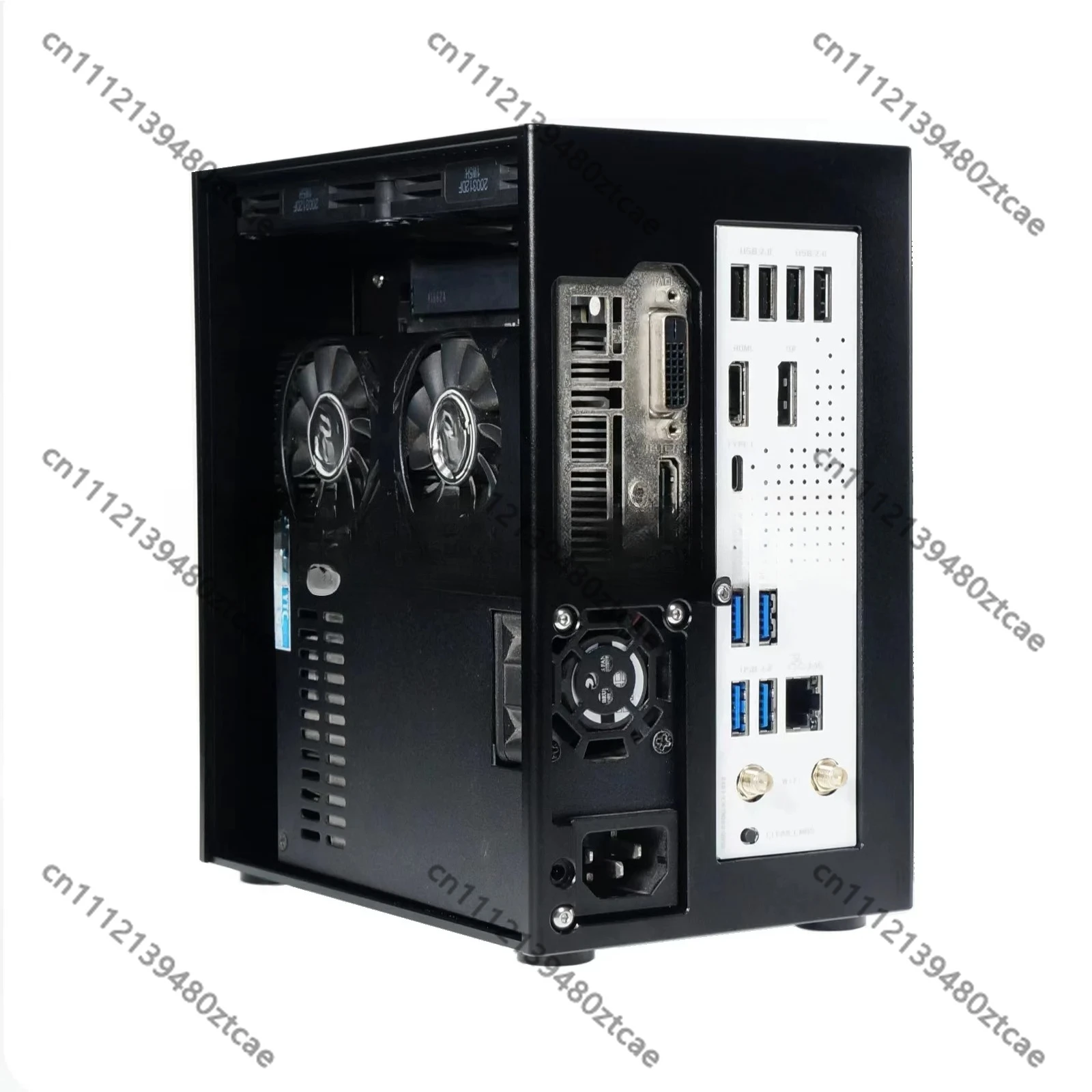 Small Size Half Height ITX Gaming PC Case 4.3L Mini Capacity Desktop Computer Chassis Universal Slim Hardware Mounting Housing