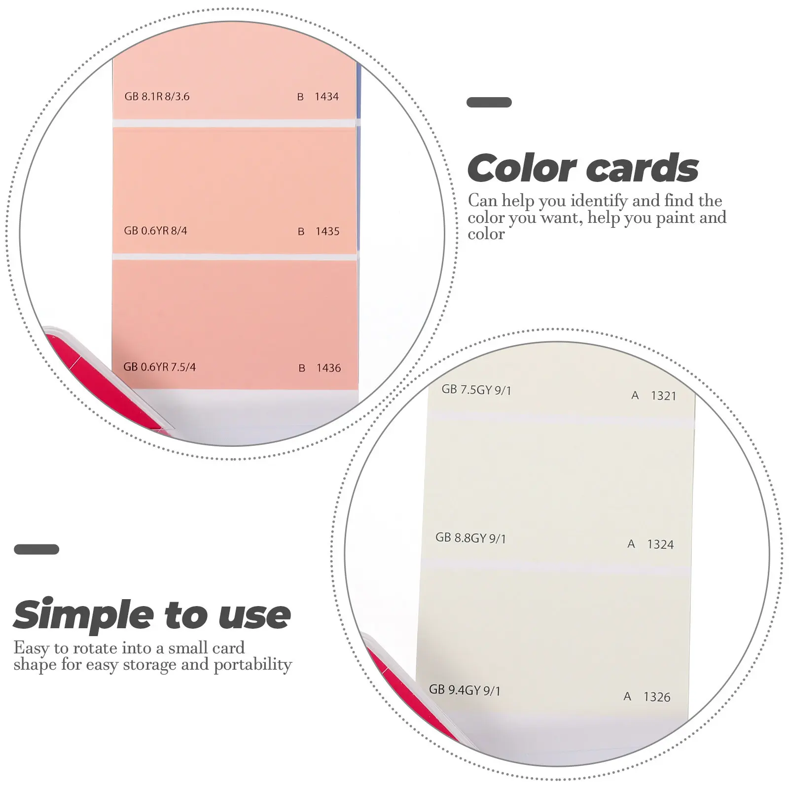 Data Assorted Pallet Professional Color Comparing Cards Palette for Drawing Architecture Paint