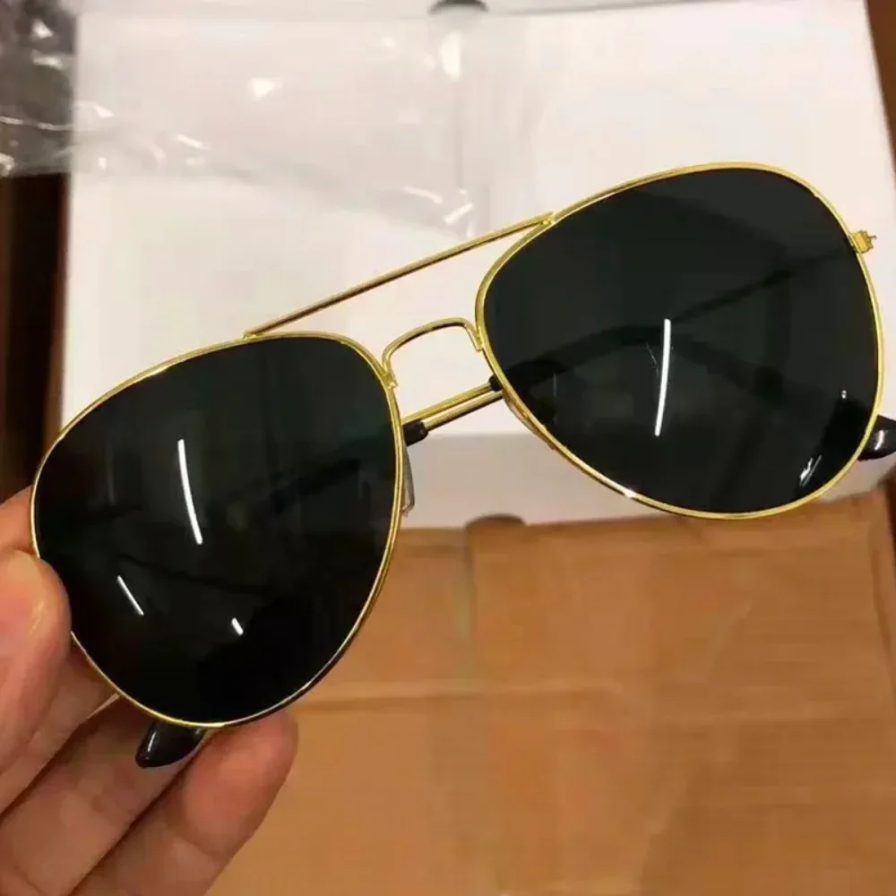 2025 New Double Bridge Aviation Sunglasse Woman Aviat Alloy Frame Polit Mirror Sun Glasses Female Male UV400 Eyewear for Men