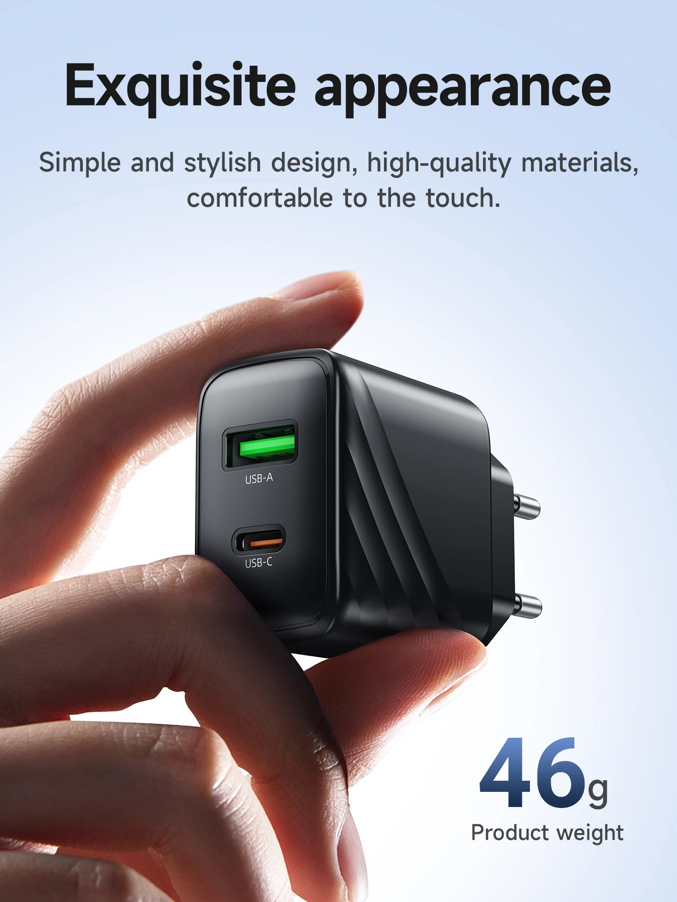 HOCO CS25A 20W USB Type C Charger PD Fast Charge QC 3.0 Quick Charge for iPhone 15/14/13/12 Pro Max Mini iPad Charging