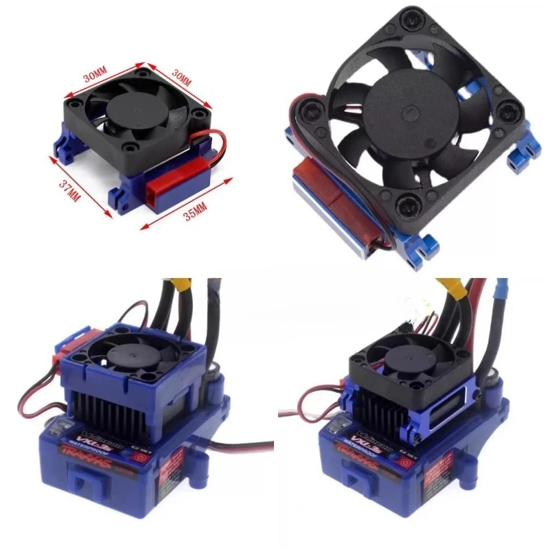ESC Heat Sink with Cooling Fan #3340 Compatible with Slash Rally Bandit Stampede RC Car Upgrade Parts