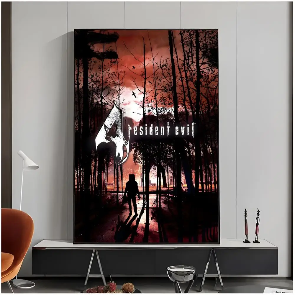 game horror R-Resident Evil Poster Living Room Bedroom Decorative Print Unframed Decor
