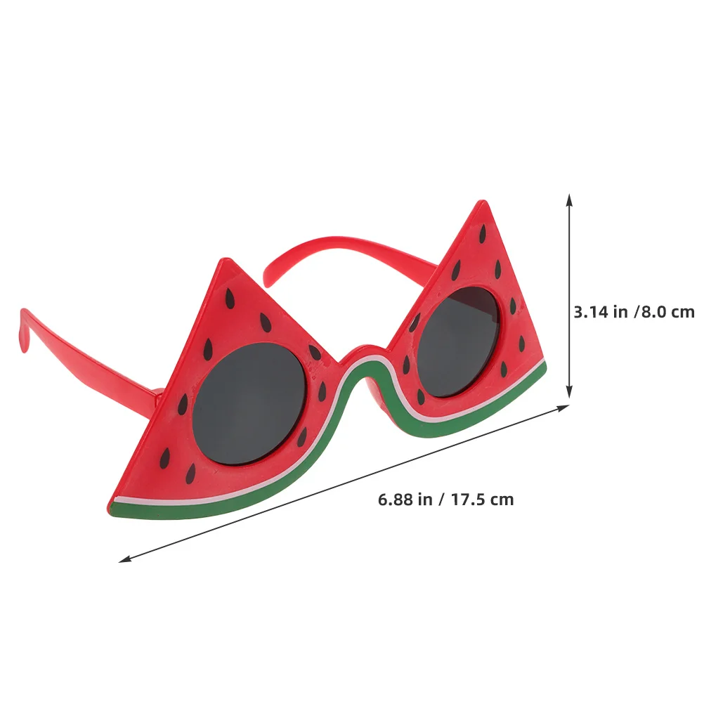 2 stücke Party Dekoration Gläser Wassermelone Geformt Spaß Brillen Für Kinder Geburtstag Sommer Strand Photo Booth Requisiten Hawaiian Thema