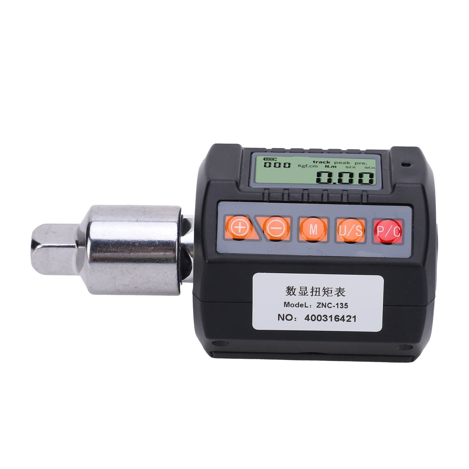 Digital Display Torsion Wrench Adapter 13.5-135Nm Gauge Meter 1/2in 3/8in 1/4in Drive