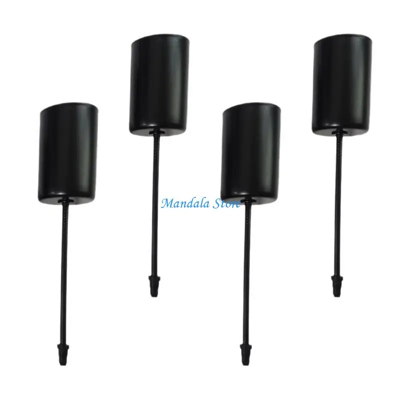

U2JC Pack of 4 Advent Wreath Holders Metal Pillar Candlestick Stakes with Spikes for Table Centerpieces Decoration