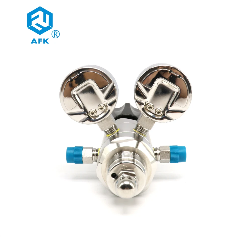 Oem AFKLOK Brand Gas High Pressure Regulator Valves For Argon Co2  Acetylene Oxygen Propane Dual Stage Pressure Regulator