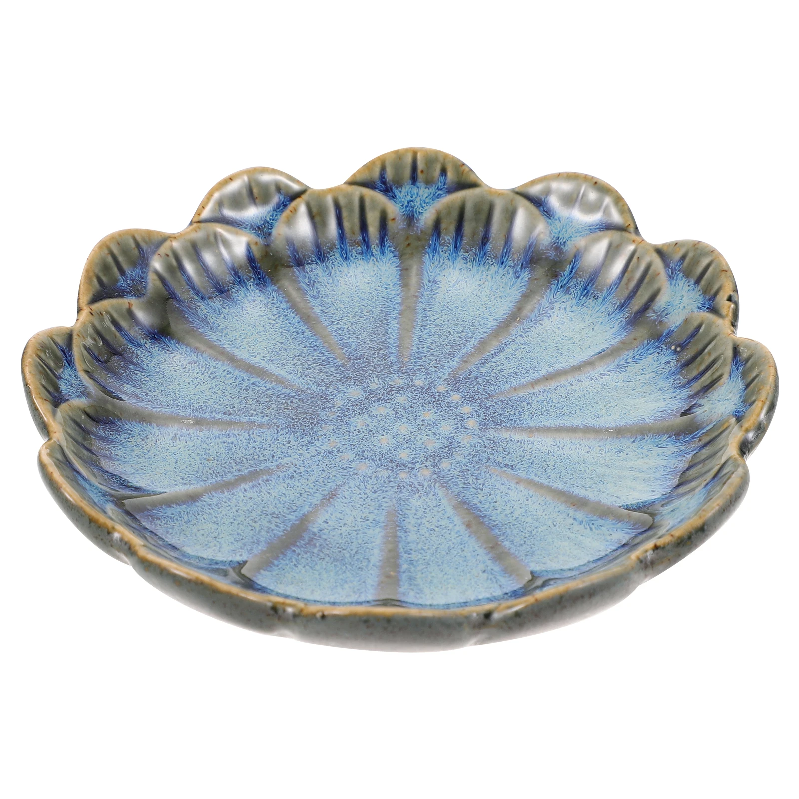 

Flower Shaped Flavor Dishes Ceramic Snack Plate Soy Sauce Vinegar Container Kitchen Dipping Cups Saucer Food Grade Easy Clean