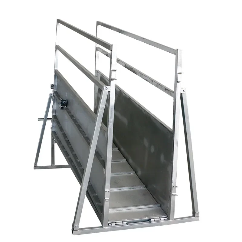 hot dip galvanized 3m long heavy duty adjustable cattle loading ramp