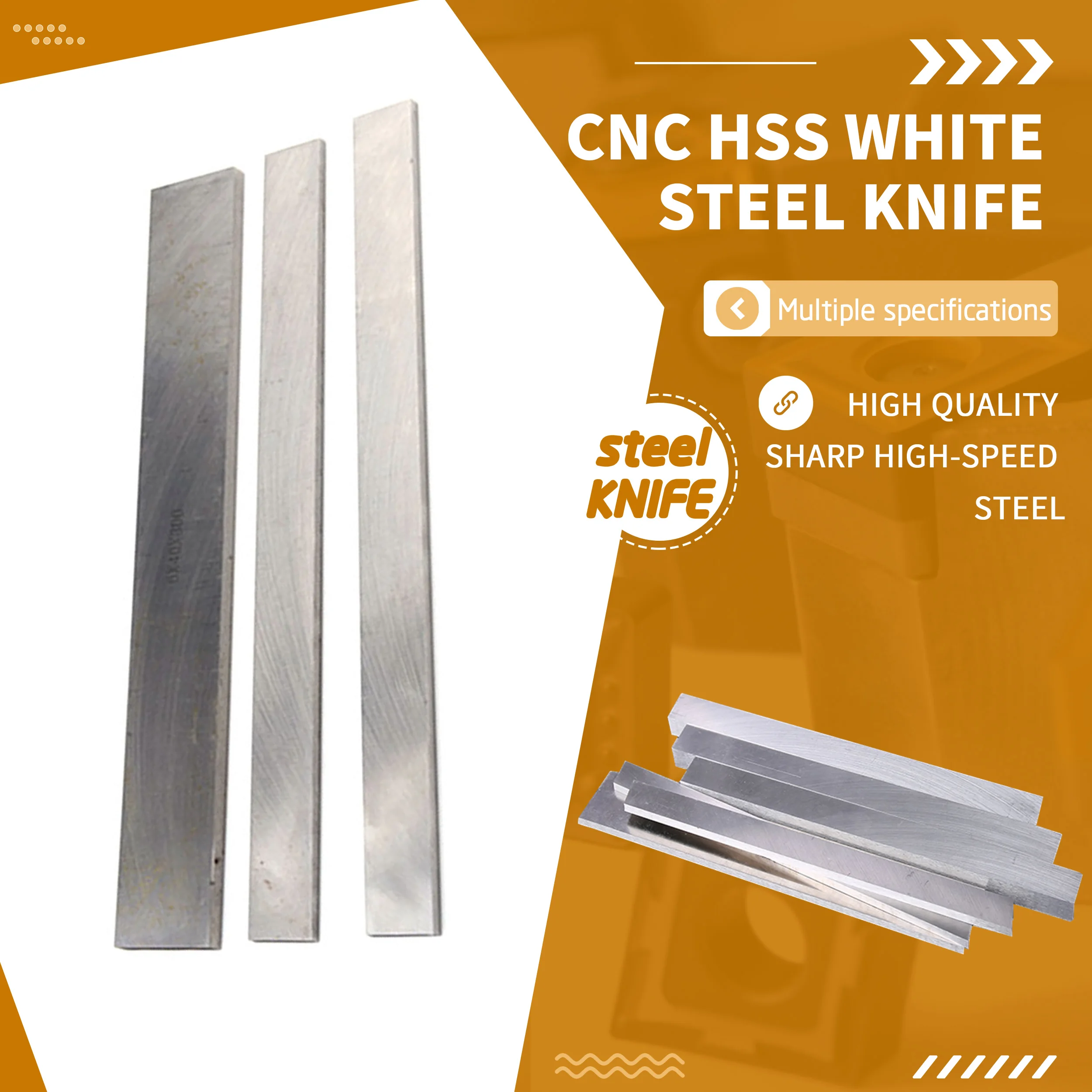 

25x35x300mm CNC Turning 25mm Tools HSS White Steel Knife Super Hard High Speed Hand-carved Long Strip Knive Heat Resistant Blade