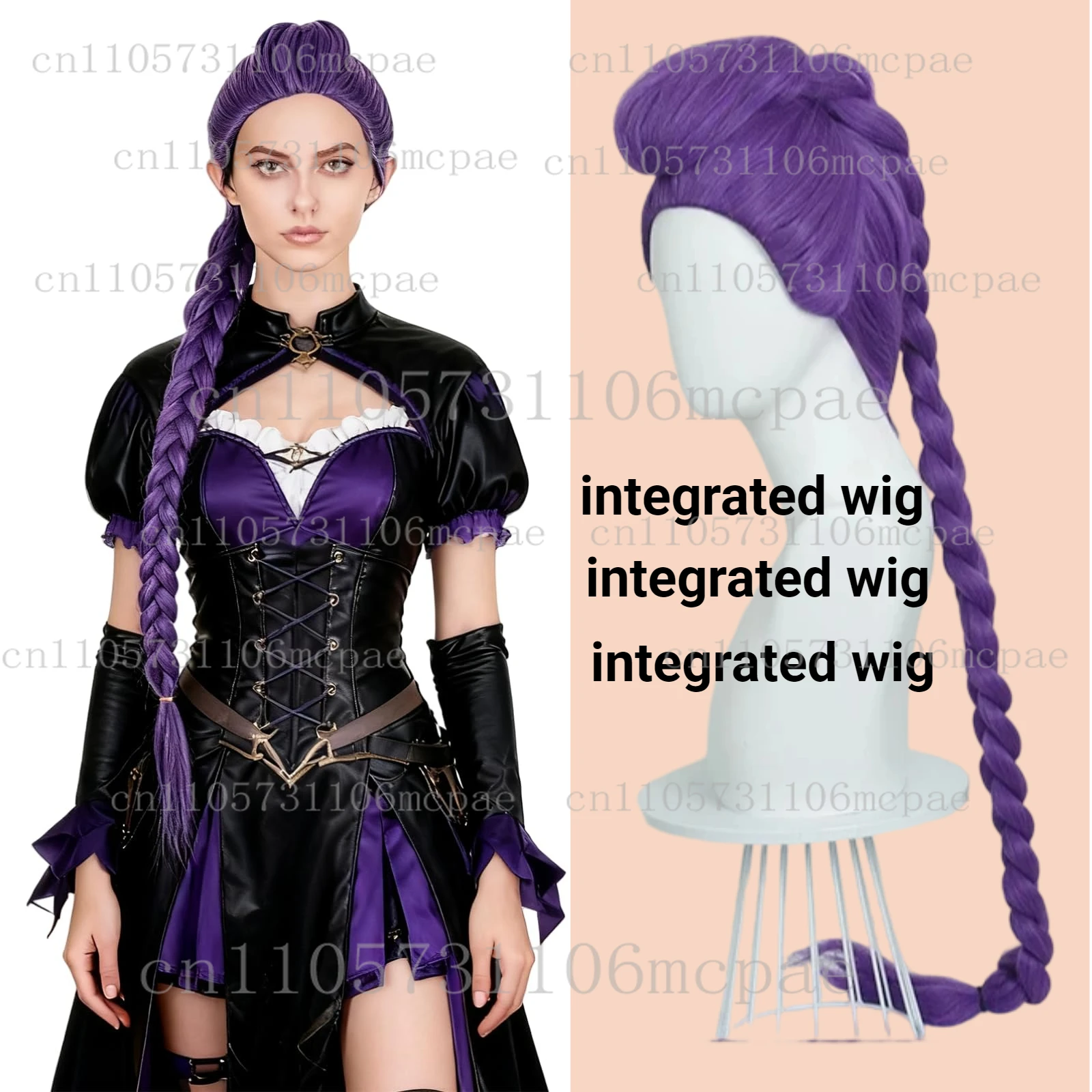 

Kids KPOP Demon Hunters Huntrix Rumi Anime Movie Cosplay Costume Wig Halloween Carnival Theme Party Props for children Girls