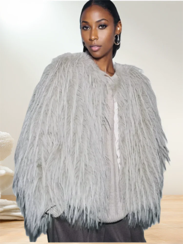 Marque manteau minimaliste col rond glands veste britannique Beige veste élégante manteau d'hiver veste haut pour femme 2026 nouveau manteau