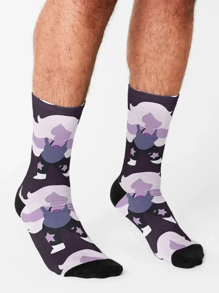 Amethyst Flouncing Hair Socks funny gifts retro cartoon essential Socks Men Women's