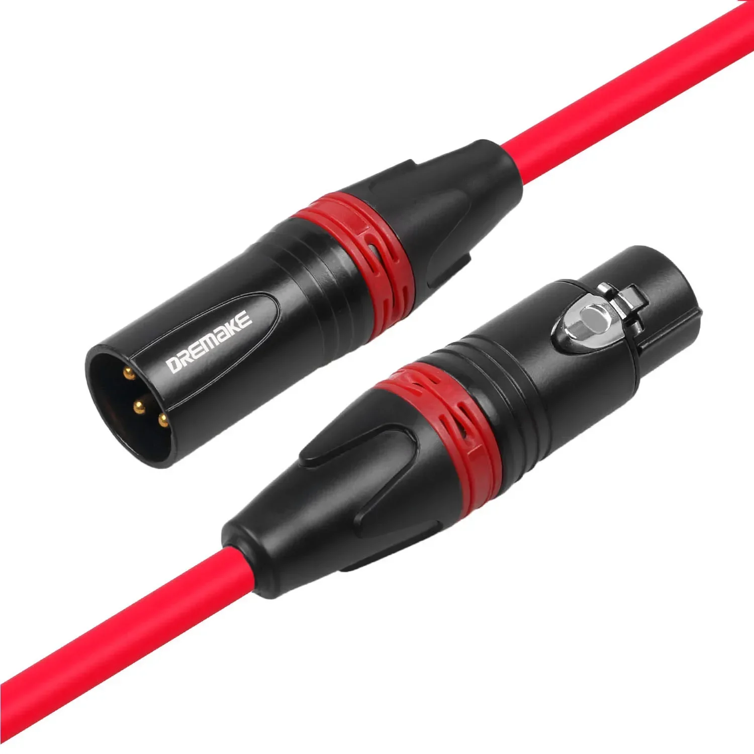 دريميك 3 دبوس XLR ذكر إلى أنثى منخفضة Z ميكروفون XLR إلى XLR متوازن هيئة التصنيع العسكري الحبل ل سماعة كهربائية DMX LED المؤثر أكويزر