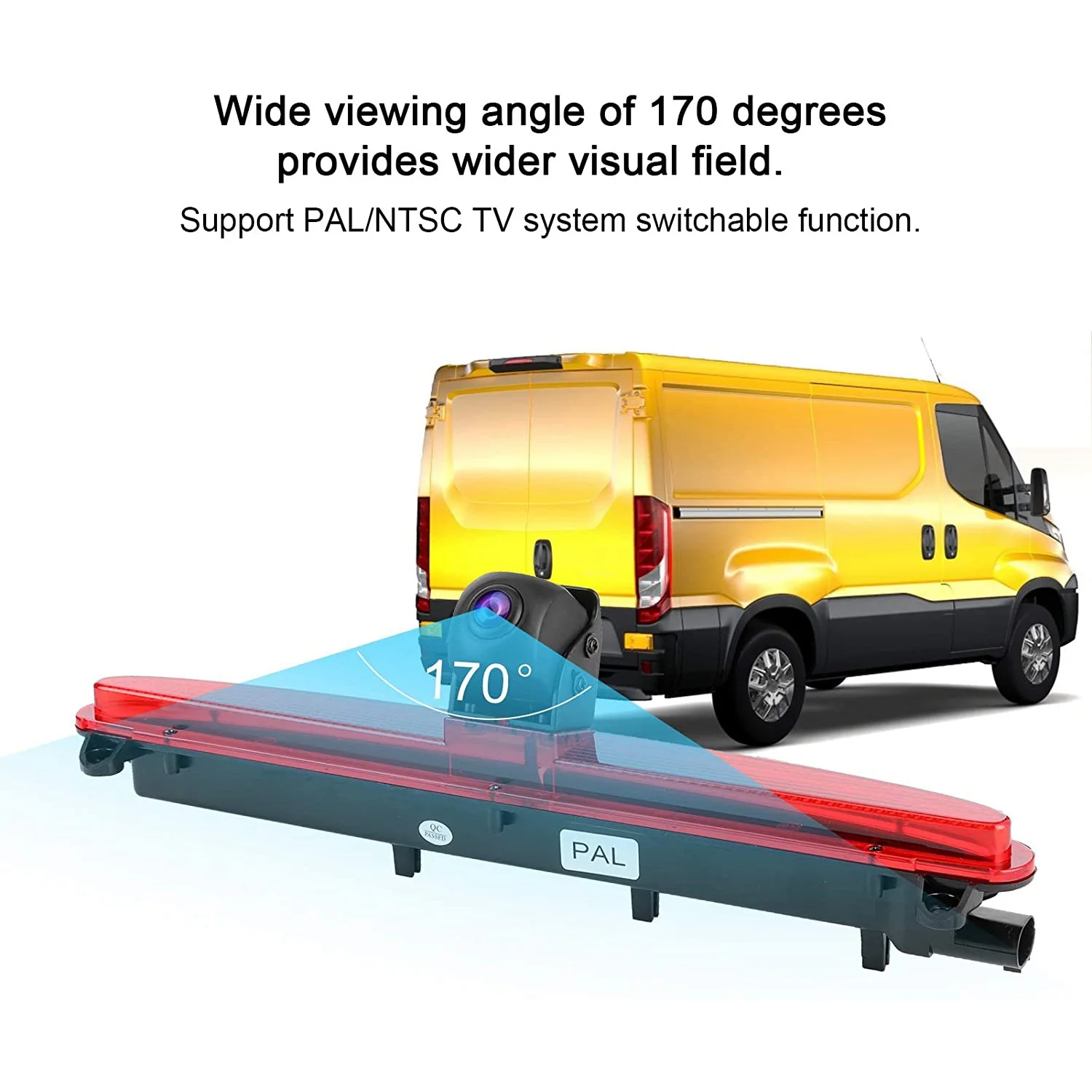 كاميرا احتياطية خلفية خلفية خلفية عكسي ، PAL/NSTC لـ Iveco Daily روض روض ، p 4089