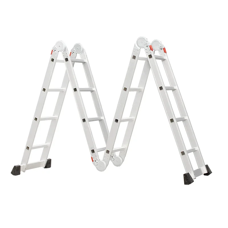 Escaleras De Mano Plegable Multiusos De Aluminio 4X5/4X4/4X3/4X2 Steps Aluminum Ladder