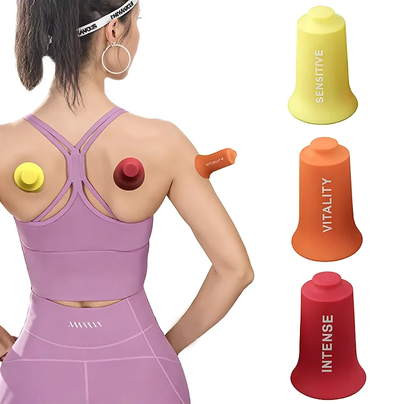 

3pcs Household Cupping Silicon Vacuum Suck Device Massage Therapy Tools Muscles Fascia Body Relax Relief Pain Cupping Cups