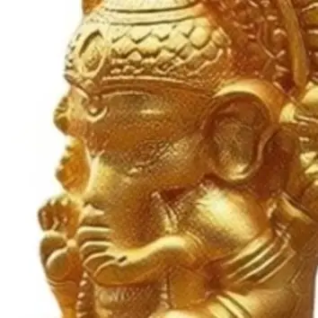 10pcs Mini= Ganesha Figurines Resin Golden Statue For DIY Micro= Landscape Garden Home Desktop Decor Creative Ornaments Gifts