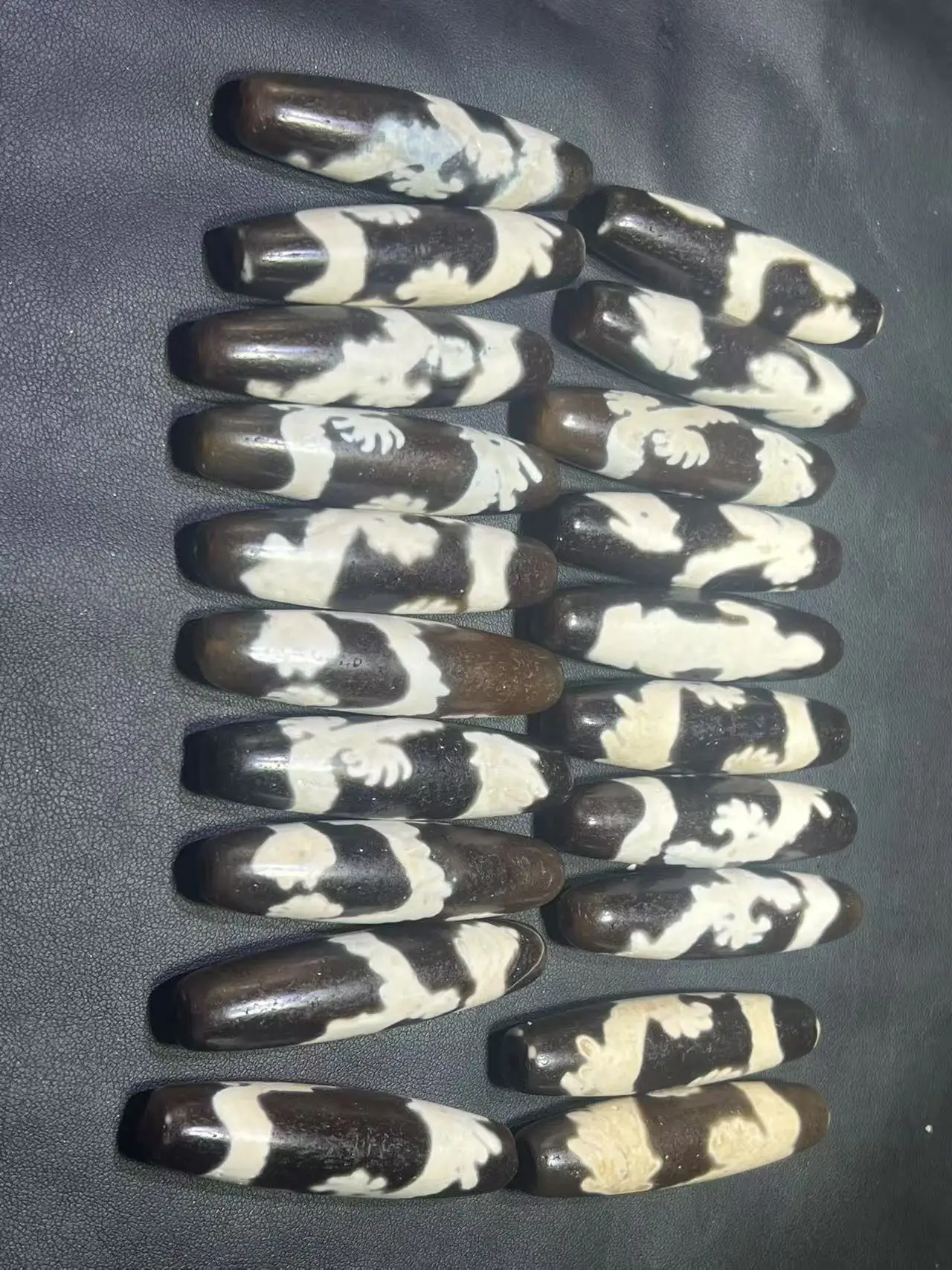 1pcs dragon dzi size 58mm necklace pendant bracelet high quality weathered pulp collection to ward off evil spirits