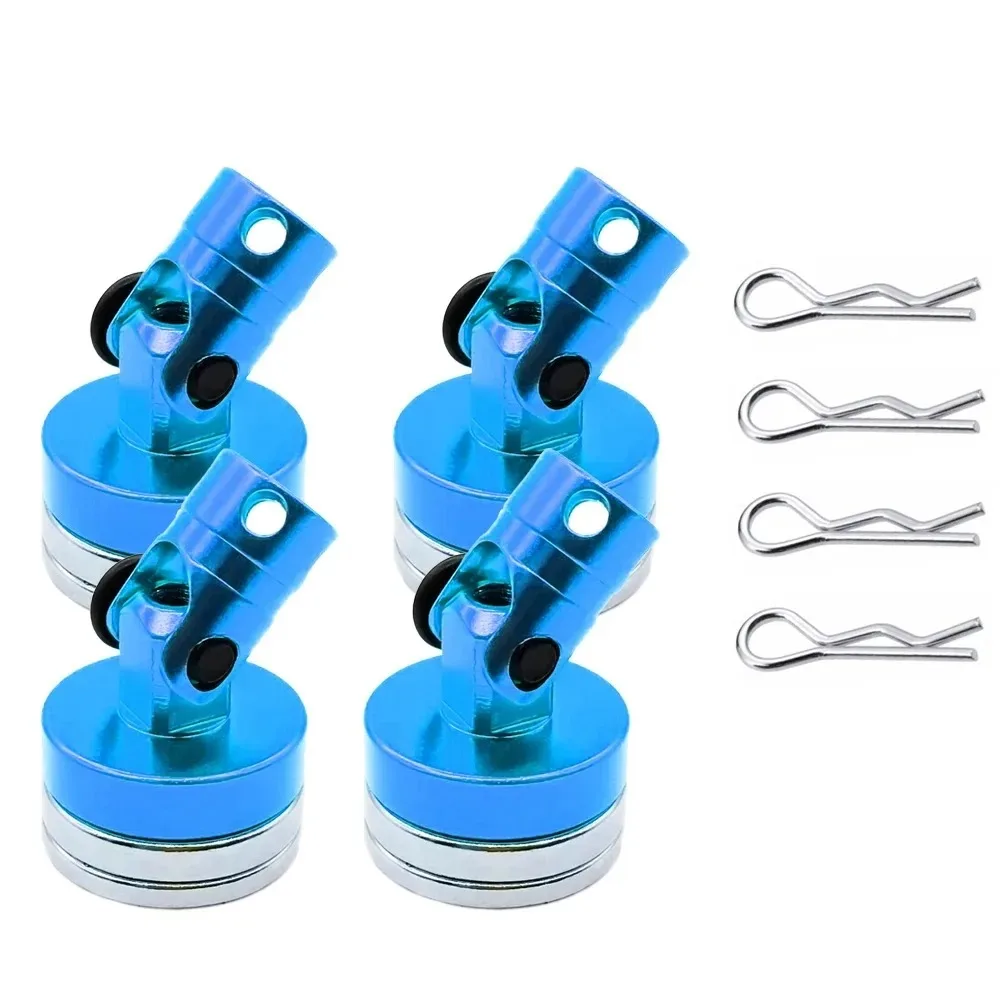 XILEZQF 1Set Strong Magnetic Stealth Body Post for Tamiya TT01 TT02 1/10 RC Drift Car