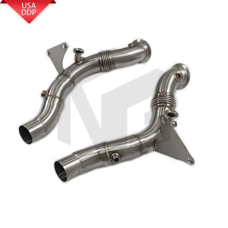 

ING for Ferrari F8 exhaust pipe without heat shield high temperature resistant,upgraded and modified by TIG manual welding