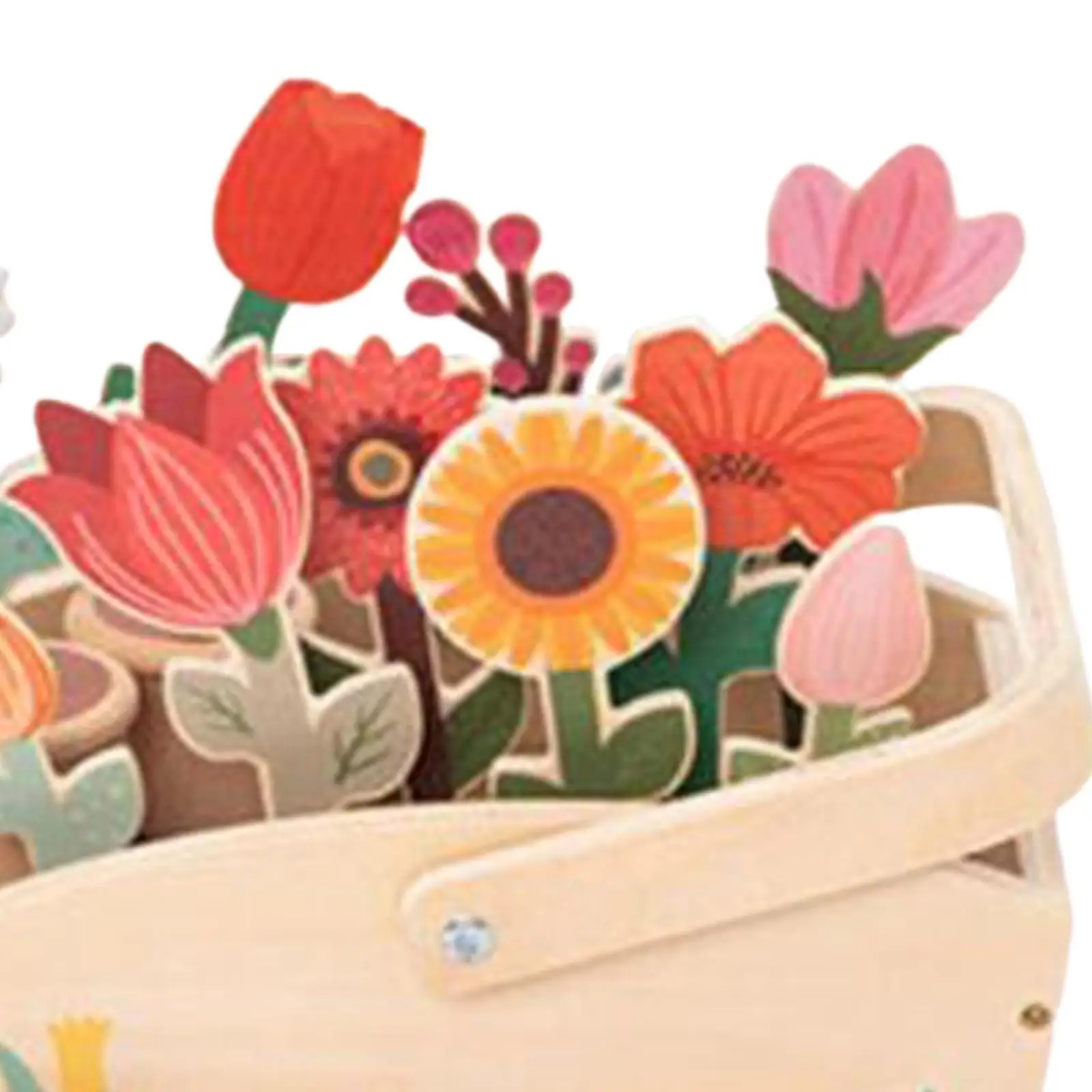 Ensemble de jouets de jardin de fleurs en bois pour garçons et filles, simulation pour enfants de 3 à 8 ans