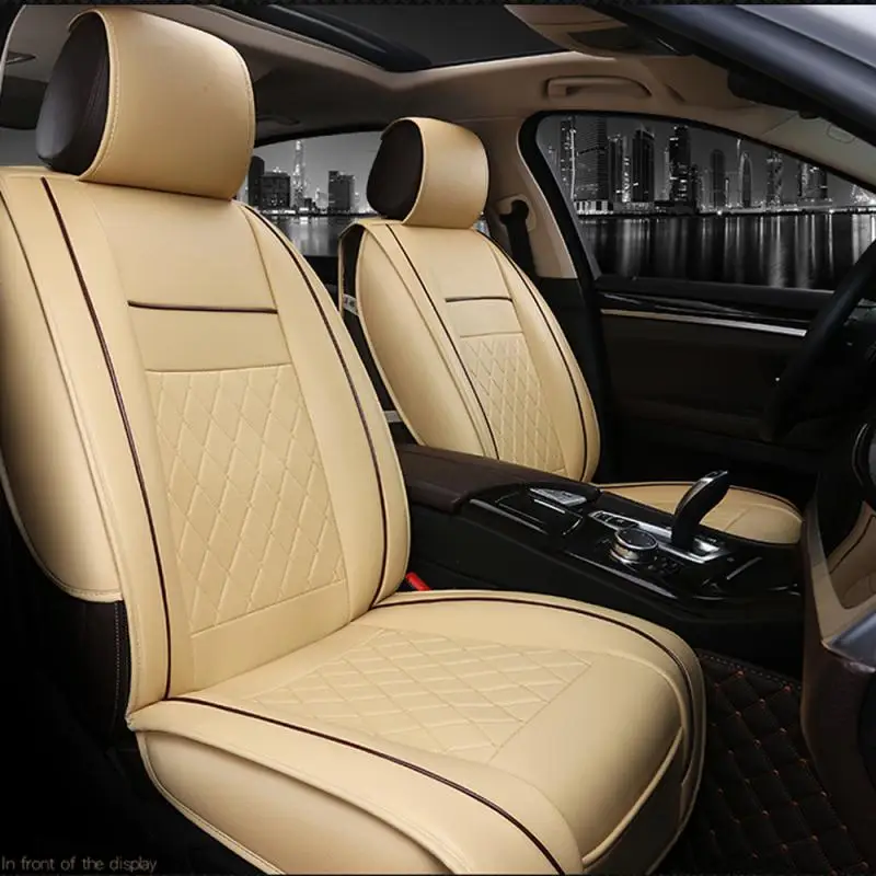 Auto Seat Cushion Leather Seat Cover Car Seat Protector Cushion seat Car Front Seats Covers luxury car seat Cape 5 seats