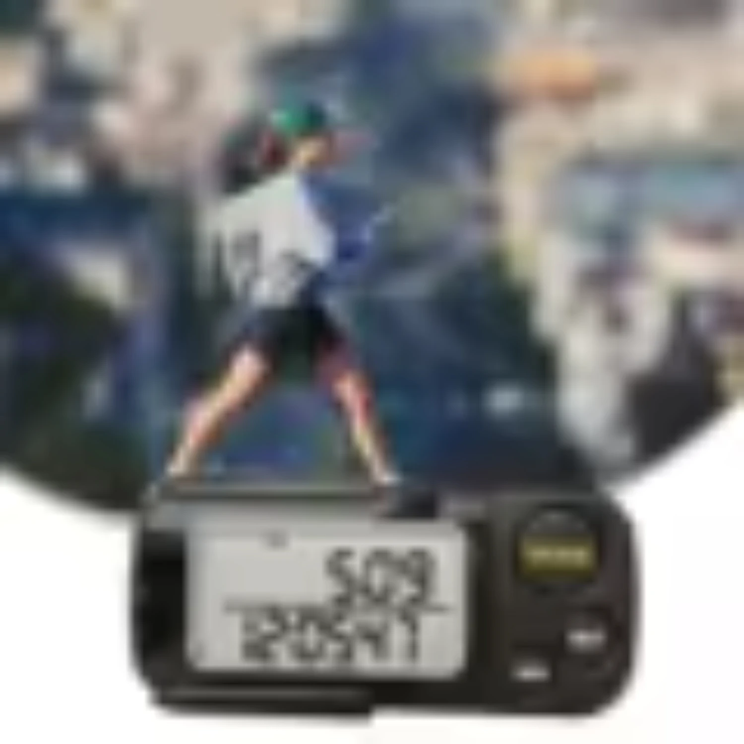 1x Walker Metering With A Clip & Lane Rope Large  Character Display  Measure Steps Counts Kilometer Stopwatch Pedometer