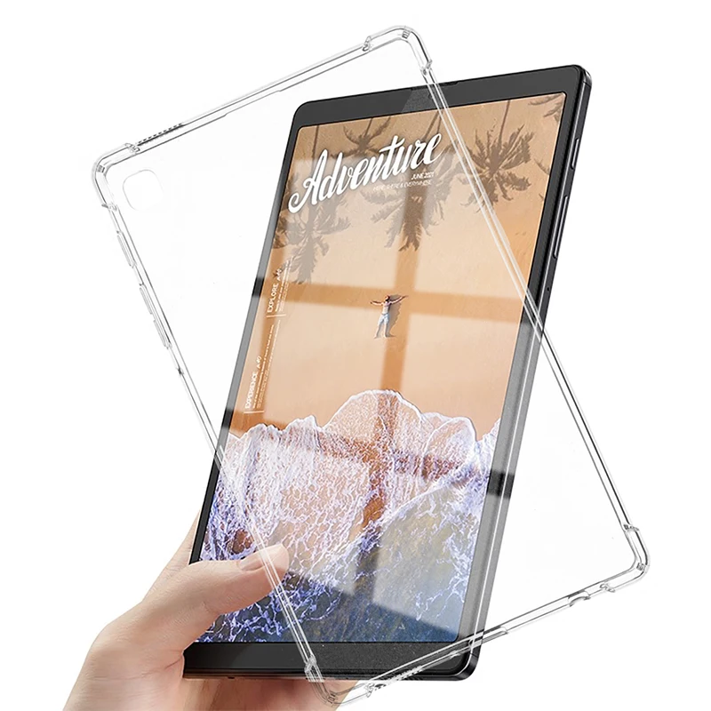 Transparente Silicone Capa Macia para Tablet, Proteção Airbag, Capa para Samsung Galaxy Tab S5e 10.5, SM-T720, SM-T725, TPU