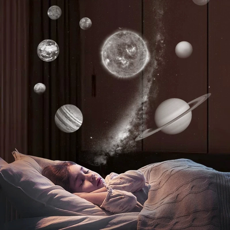 Veilleuse pour projecteur Galaxy avec haut-parleur Bluetooth, lampe de projecteur ciel étoilé avec 13 diapositives, mise au point réglable HD pour la décoration de la maison