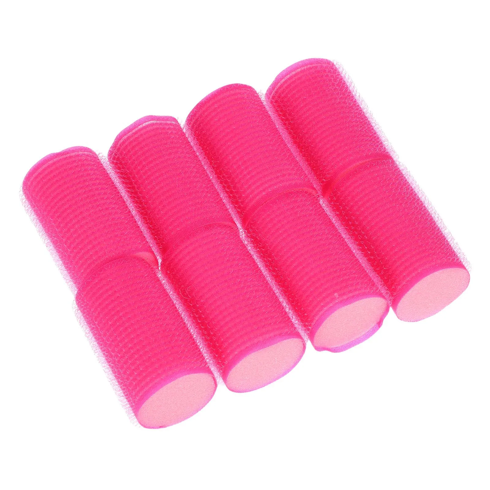 

8pcs Self Adhesive Hair Curlers Sponge Lightweight Easy Styling Beautiful Curls For Women Wet Dry Hair Rollers Set Tool