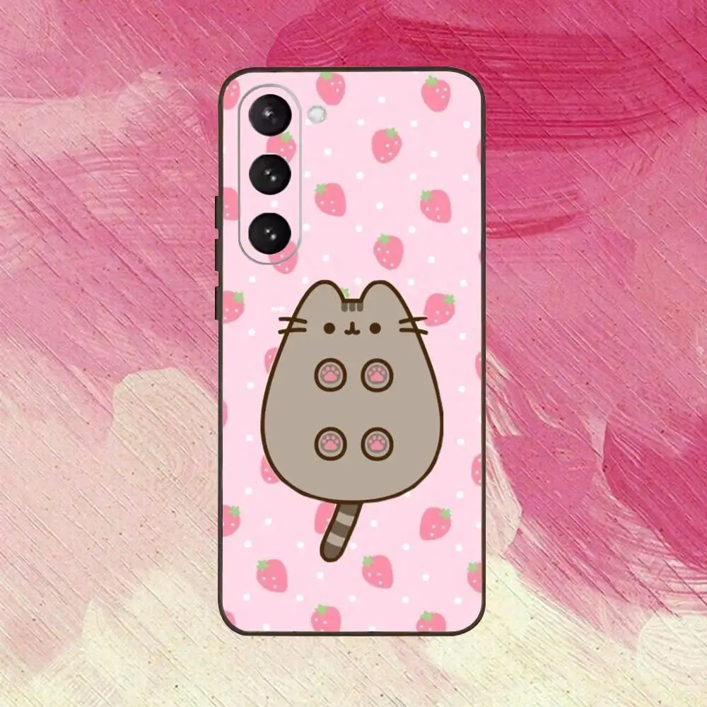 Cute cat P-Pusheenes-pc-es  Phone Case For Samsung Galaxy A73,A72,A71,A70,A53,A52,A51,Soft Silicone Black Cover