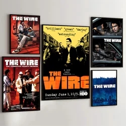 1PC The Wire Poster Movie Sticky Posters Retro Kraft Paper Sticker DIY Room Bar Cafe Aesthetic Art Wall Painting