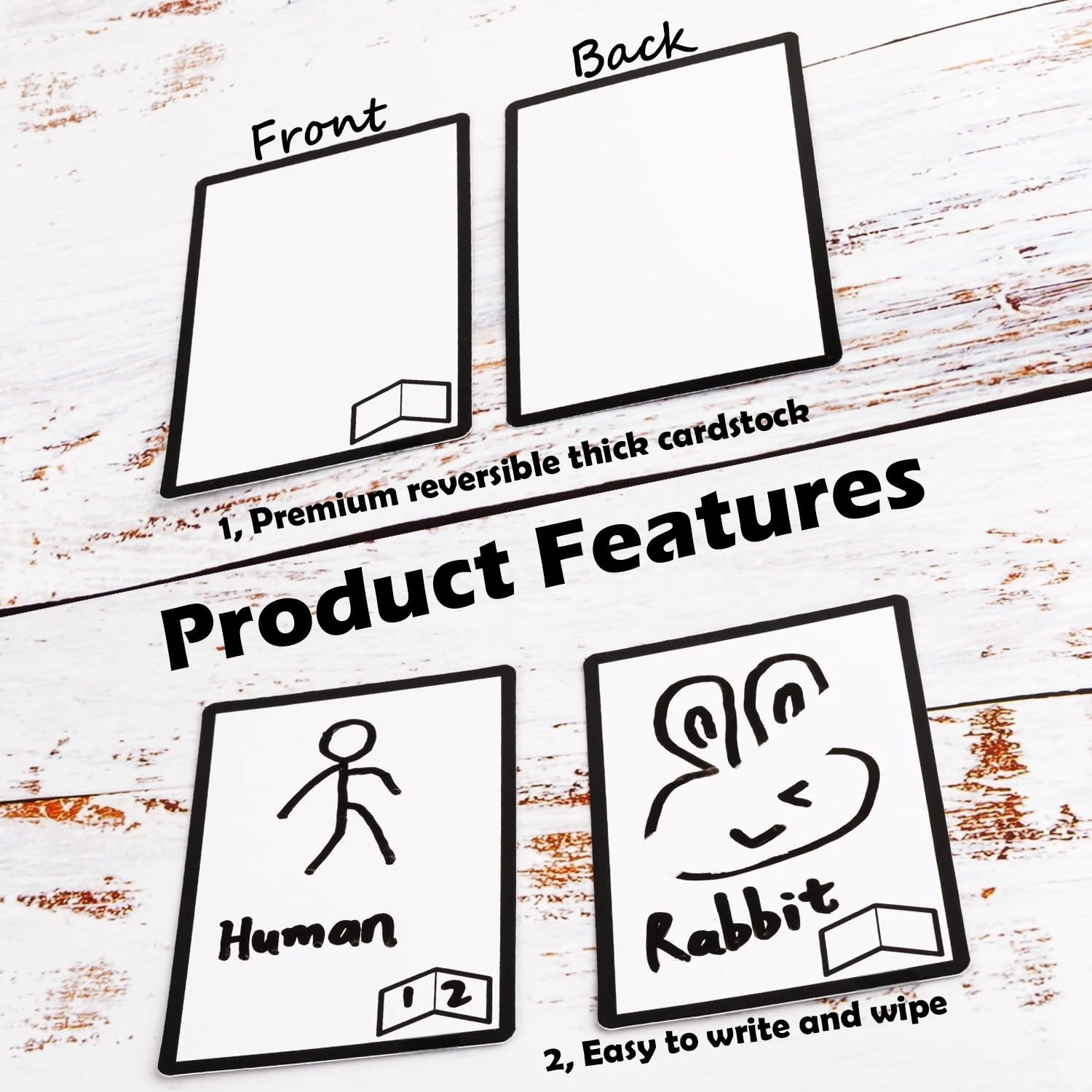 50 قطعة من رموز MTG قابلة لإعادة الاستخدام للمسح الجاف مع بطاقات الوكيل MTG على الوجهين لملحقات ألعاب البطاقات الفارغة MTG، DND ذاتية الصنع