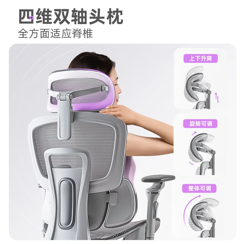 Netzstuhl, ergonomischer Büro-Schreibtischstuhl mit Lordosenstütze, drehbar, rollend, für Zuhause, Büro, Computerraum, Sedia Da Scrivania Furniture