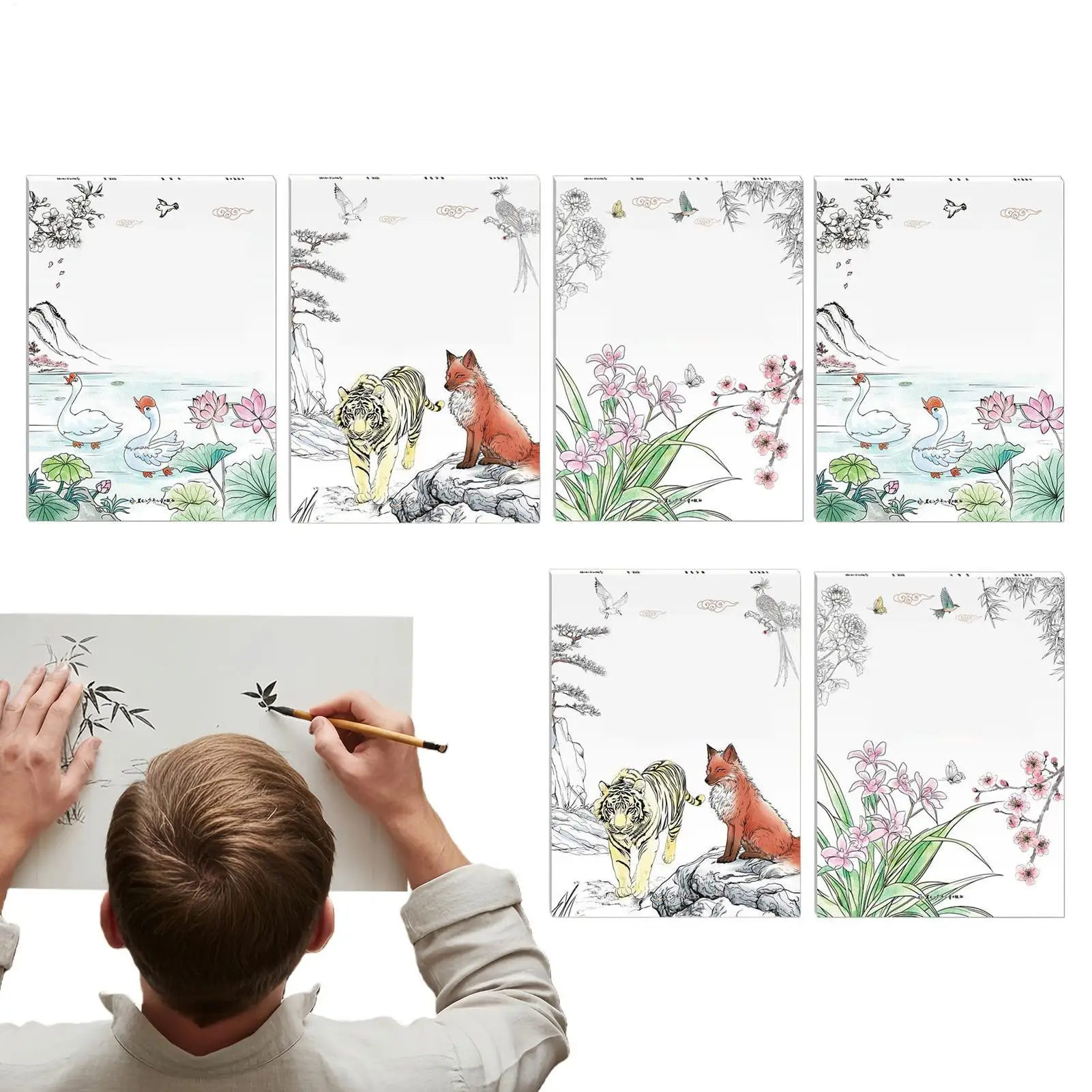 cuaderno-de-acuarelas-6-piezas-papel-para-colorear-al-agua-ilustraciones-esteticas-libro-de-pintura-china-para-adultos-ninos-ninas-y-artistas