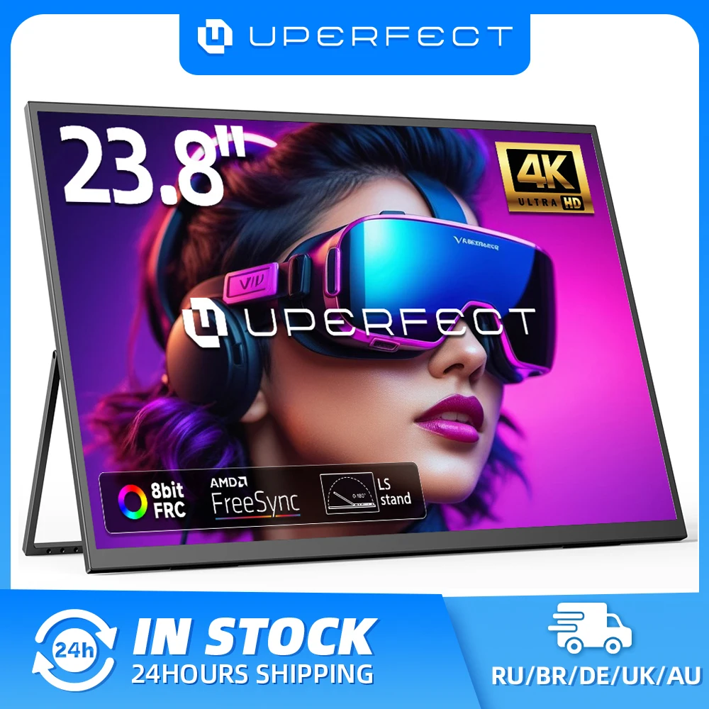 

UPERFECT UColor T3 23.8" 4K UHD 3840*2160 PC Computer Monitor HDR Gaming Display with IPS Speakers USB-C HDMI For Desktop Mac