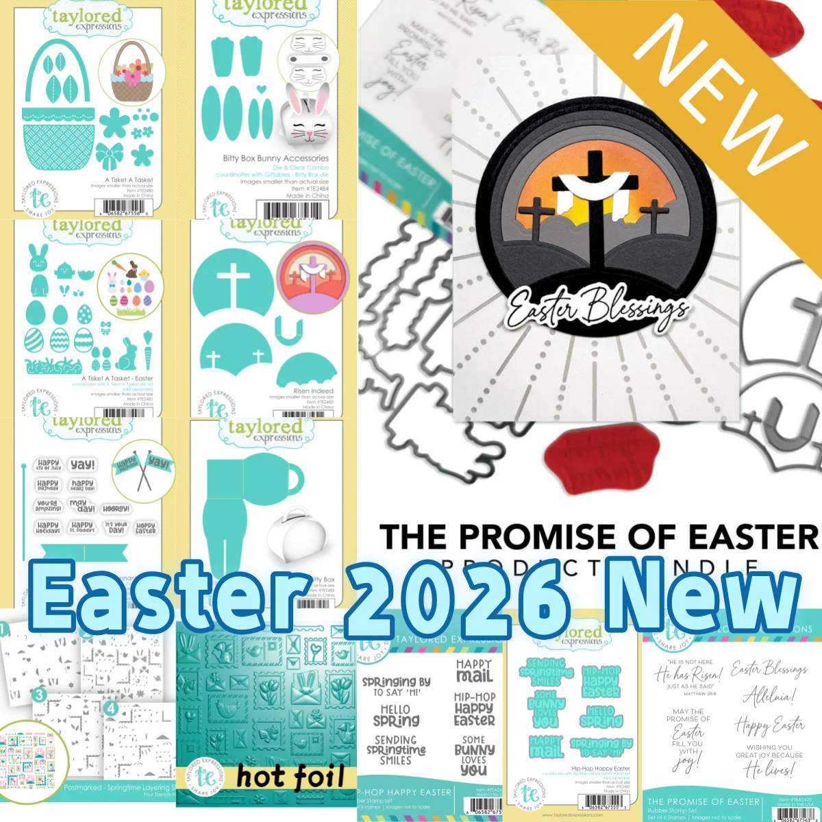 

2026 New Easter Bunny Bitty Box Stamps Metal Cutting Dies Stencil Hot Foil for DIY Embossed Make Card Scrapbook Template