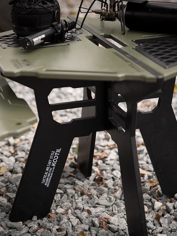 Outdoor folding table, camping tactics, stove, tea, roasting table, courtyard, multi-functional barbecue table, full equipment