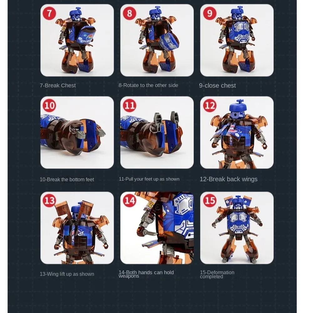 Mecha modelo deformado refrigerante robô cola bebida pode figuras ação deformação garrafa robô engraçado educacional transformando robô