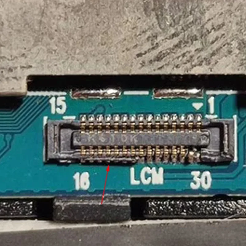 2Pcs LCD Display Screen Flex Cable FPC Connector Jack Contact For DOOGEE S30 Plug On Motherboard Board 30 Pin